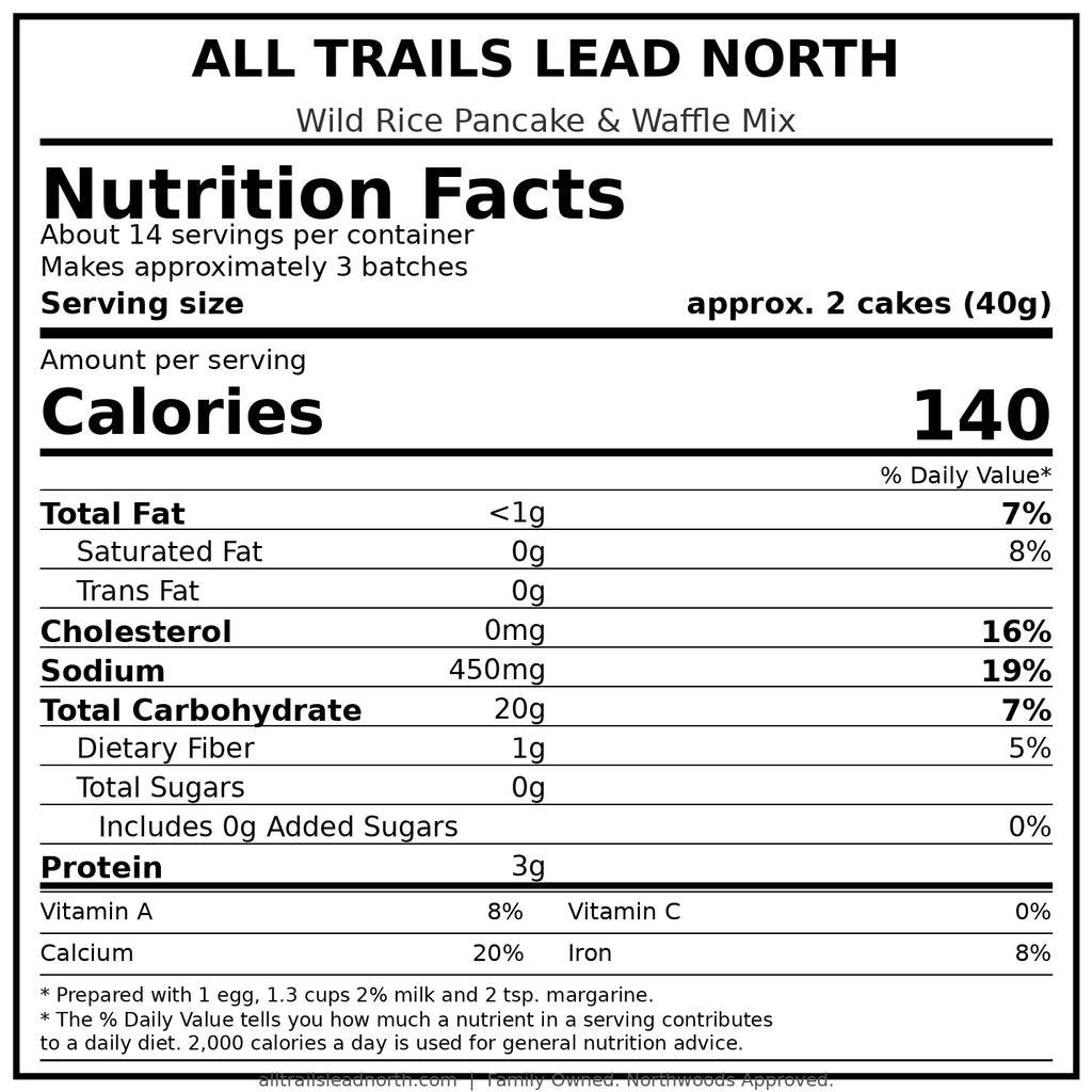 Wild Rice Pancake & Waffle Mix – 20.25 oz